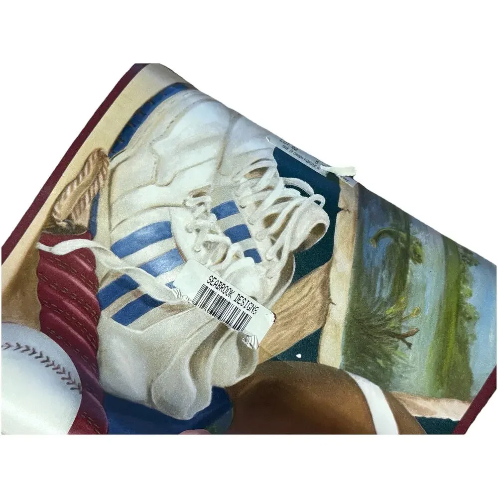 Vintage Seabrook Designs Sports Theme Wallpaper Trim 5 yds New Old Stock Border